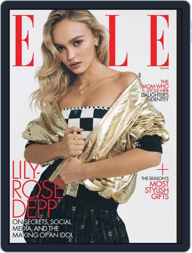 Blackpink Jennie, Lily Rose Depp Elle Magazine Dec/Jan 2023