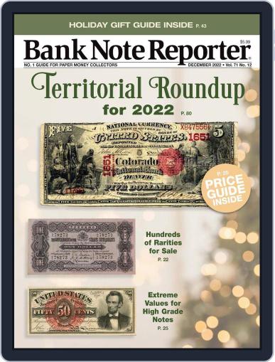 Banknote Reporter December 1st, 2022 Digital Back Issue Cover