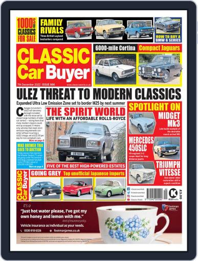 Classic Car Buyer December 7th, 2022 Digital Back Issue Cover
