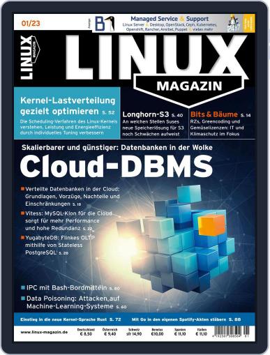 Linux Magazin germany December 8th, 2022 Digital Back Issue Cover