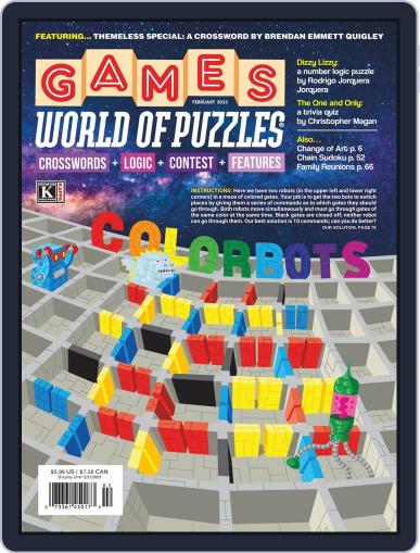 Games World of Puzzles February 1st, 2023 Digital Back Issue Cover