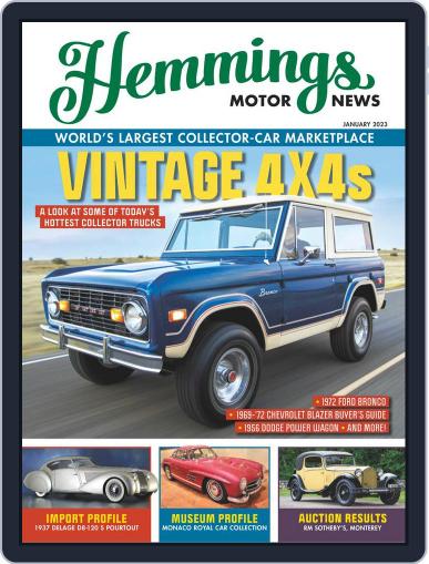 Hemmings Motor News January 1st, 2023 Digital Back Issue Cover