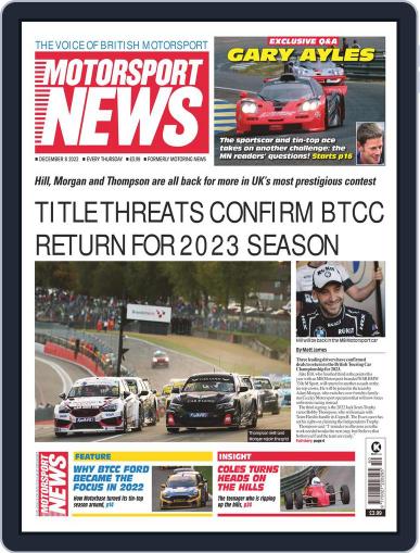 Motorsport News December 8th, 2022 Digital Back Issue Cover