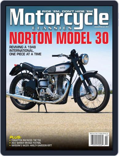 Motorcycle Classics January 1st, 2023 Digital Back Issue Cover