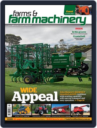 Farms and Farm Machinery December 29th, 2022 Digital Back Issue Cover