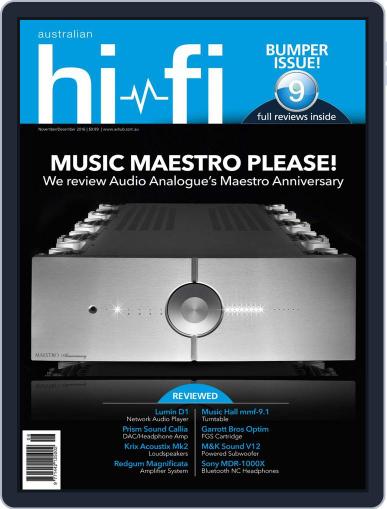 Australian HiFi November 1st, 2016 Digital Back Issue Cover