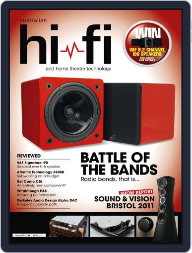 Australian HiFi August 16th, 2011 Digital Back Issue Cover
