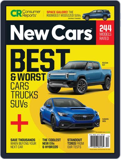 Consumer Reports New Cars December 1st, 2022 Digital Back Issue Cover
