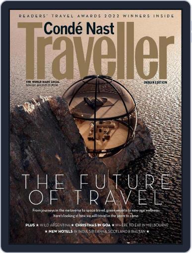 Condé Nast Traveller India November 1st, 2022 Digital Back Issue Cover