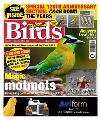 Cage & Aviary Birds December 21st, 2022 Digital Back Issue Cover