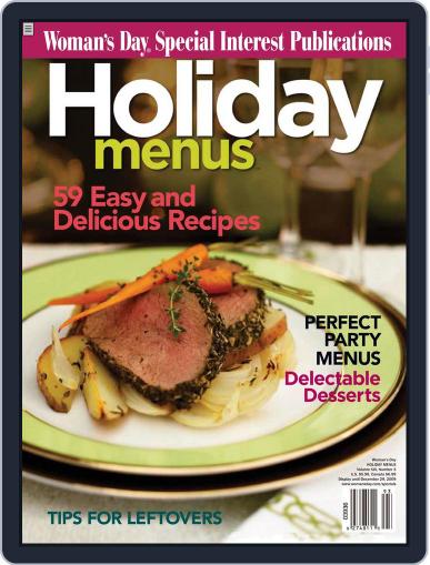 Holiday Menus October 27th, 2009 Digital Back Issue Cover