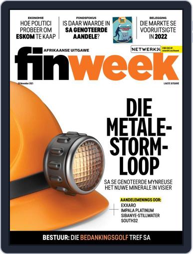Finweek - Afrikaans November 26th, 2021 Digital Back Issue Cover