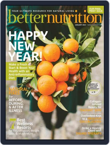 Better Nutrition January 1st, 2022 Digital Back Issue Cover