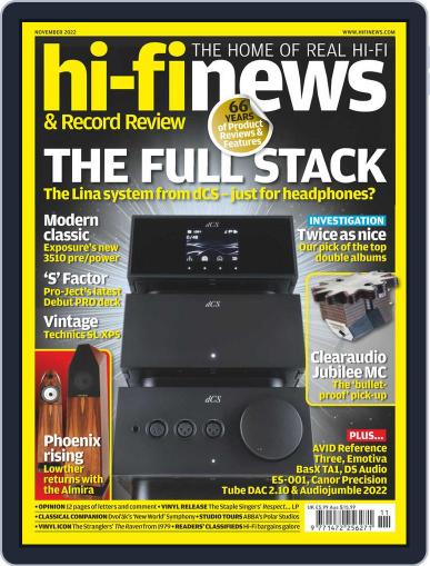Hi Fi News Magazine (Digital) November 1st, 2022 Issue Cover