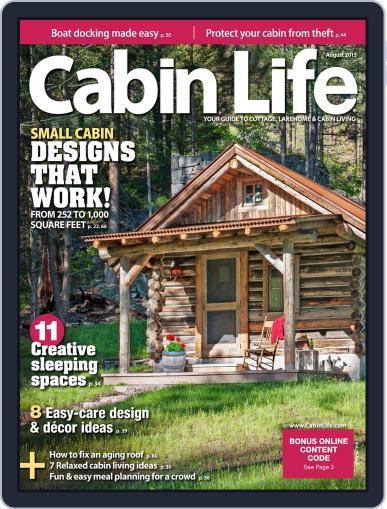 Cabin Life (Digital) August 1st, 2015 Issue Cover