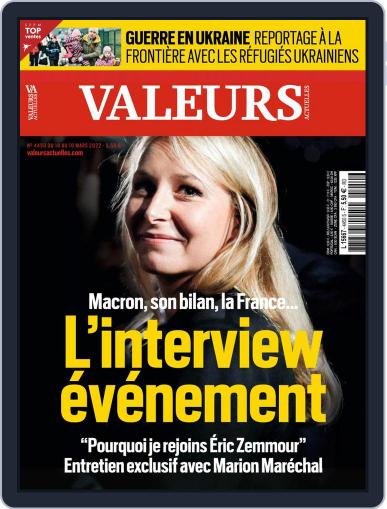 Valeurs Actuelles Magazine (Digital) March 10th, 2022 Issue Cover