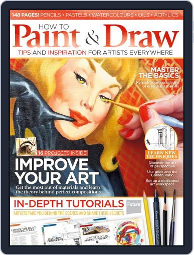 How to Paint and Draw August 1st, 2015 Digital Back Issue Cover