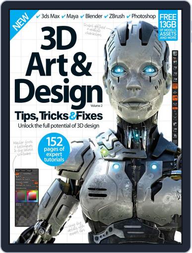 3D Art & Design Tips, Tricks & Fixes Magazine (Digital) January 1st, 2016 Issue Cover
