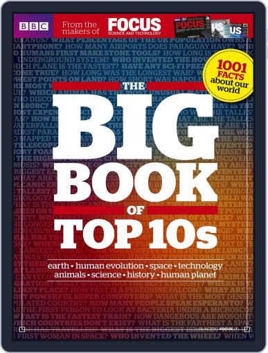 BBC Focus Magazine presents The Big Book of Top 10s October 2nd, 2014 Digital Back Issue Cover