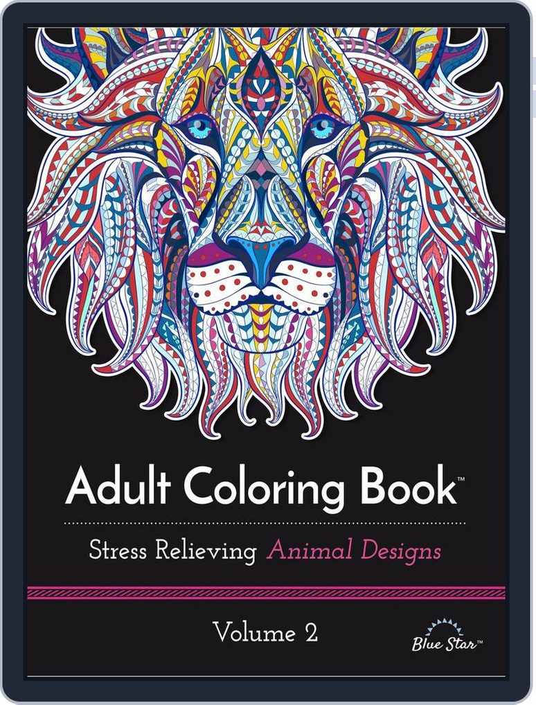Download Adult Coloring Book Stress Relieving Animal Designs Volume 2 Magazine Digital Discountmags Com Australia