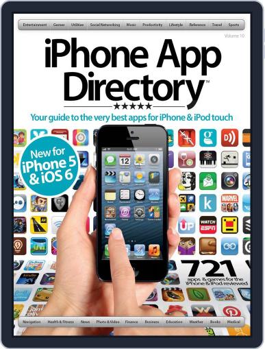 iPhone App Directory Vol 10 Magazine (Digital) October 1st, 2012 Issue Cover