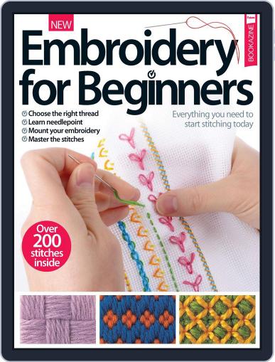 Embroidery For Beginners February 1st, 2017 Digital Back Issue Cover