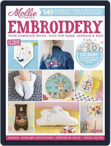 Mollie Makes Embroidery Magazine (Digital) April 28th, 2017 Issue Cover