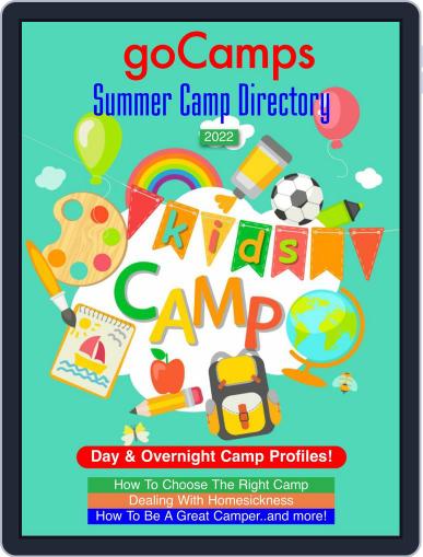 goCamps Summer Camp Directory 2022 Digital Back Issue Cover