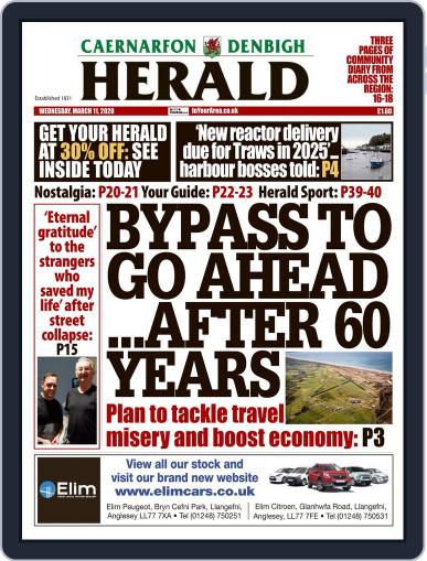 Caernarfon and Denbeigh Herald Digital Back Issue Cover