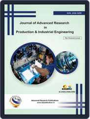 Journal of Advanced Research in Production and Industrial Engineering Volume 2 2015 Magazine (Digital) Subscription