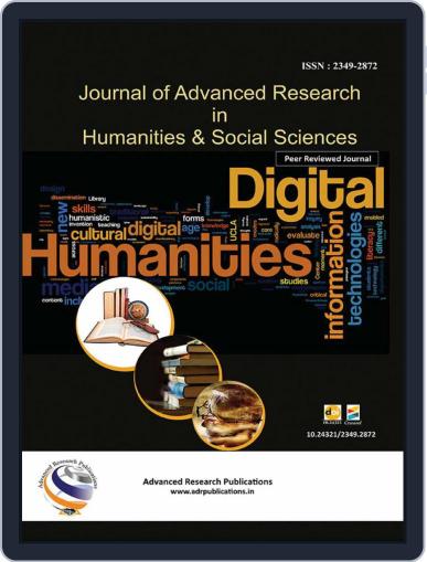 Journal of Advanced Research in Humanities and Social Science - Volume 5 - 2018 Digital Back Issue Cover