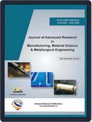 Journal of Advanced Research in Manufacturing, Material Science&Metallurgical Engineering Vol 4 2017 Magazine (Digital) Subscription
