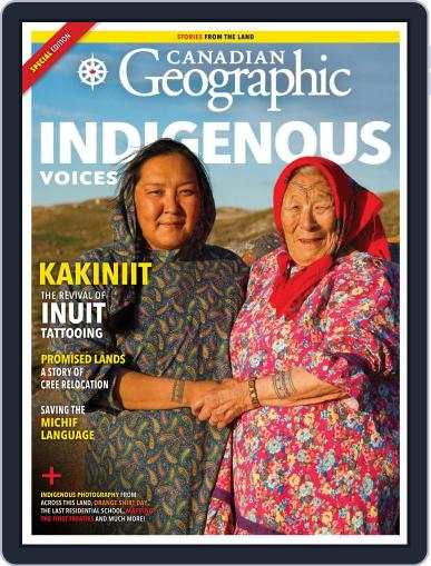 Canadian Geographic Indigenous Voices Digital Back Issue Cover