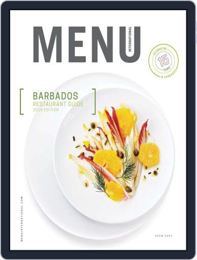 Menu International - Restaurant Guide - Barbados Digital Back Issue Cover