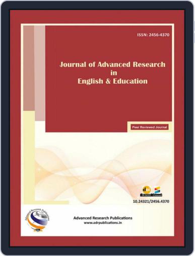 Journal of Advanced Research in English & Education - Volume 4 - 2019 Digital Back Issue Cover