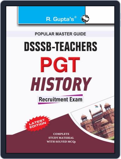 DSSSB History PGT Teachers Recruitment Exam Guide Digital Back Issue Cover
