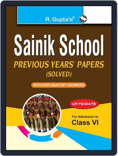 Sainik School Previous Years Papers Solved For 6th Class VI Digital Back Issue Cover