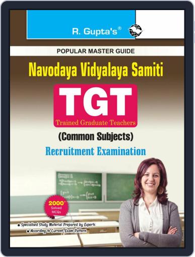 Navodaya Vidyalaya Samiti TGT Common Subject Recruitment Exam Guide Digital Back Issue Cover