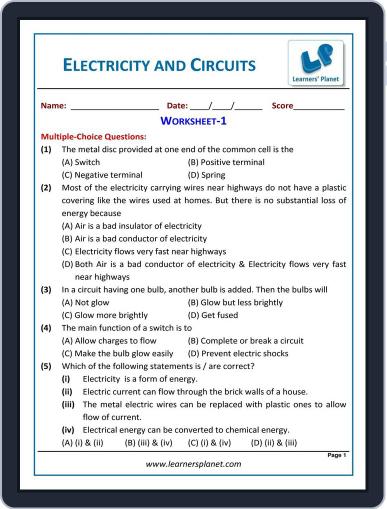 Grade-6-Science-Olympiad - Electricity & Circuits Digital Back Issue Cover