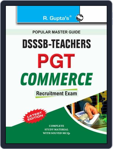 DSSSB Commerce PGT Teachers Recruitment Exam Guide Digital Back Issue Cover