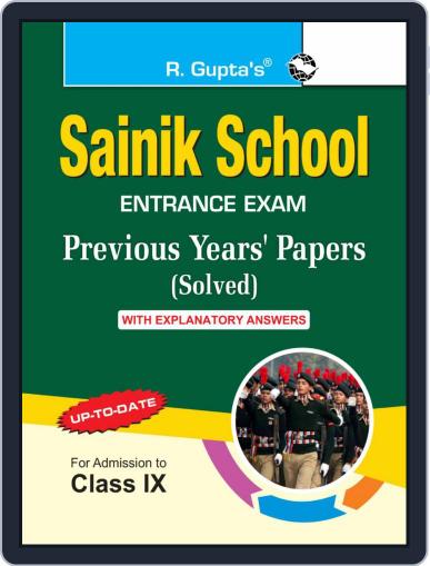 Sainik School Previous Years Paper I and II with Explanatory Answers For Class IX Digital Back Issue Cover