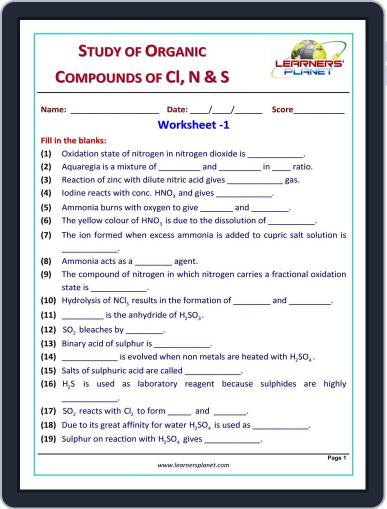 Grade-10-Chemistry-Olympiad - Study of Organic Compounds of Cl, N, S Digital Back Issue Cover