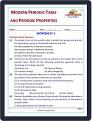 Grade-10-Chemistry-Olympiad: Modern Periodic Table & Periodic Properties Magazine (Digital) Subscription
