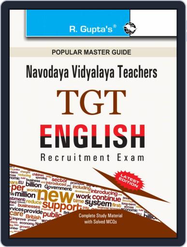Navodaya Vidyalaya TGT Recruitment Exam Guide Digital Back Issue Cover