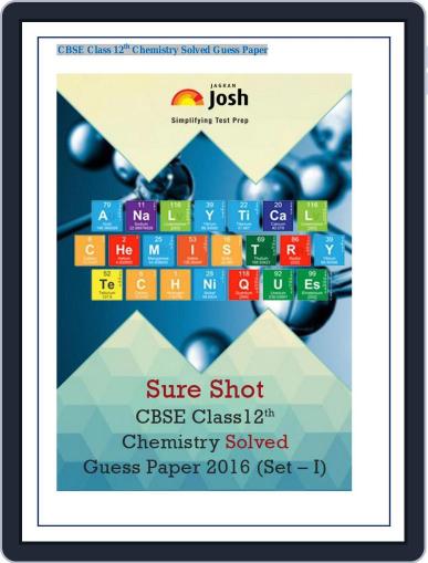 CBSE Class 12th Chemistry Solved Guess Paper Digital Back Issue Cover