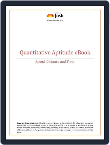 Quantitative Aptitude eBook on Speed Digital Back Issue Cover