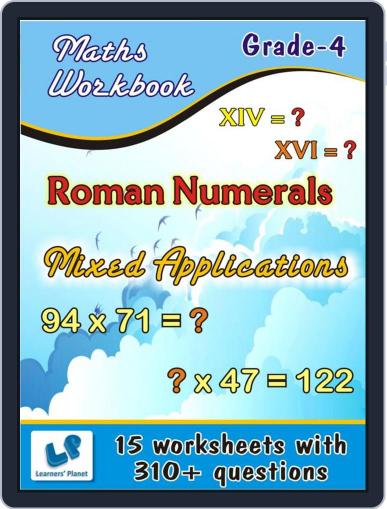 Grade-4-Maths-Mixed Bag,Roman Numerals-Workbook Digital Back Issue Cover