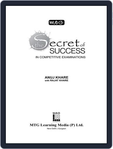 The Secret of Success in Competitive Exams Digital Back Issue Cover