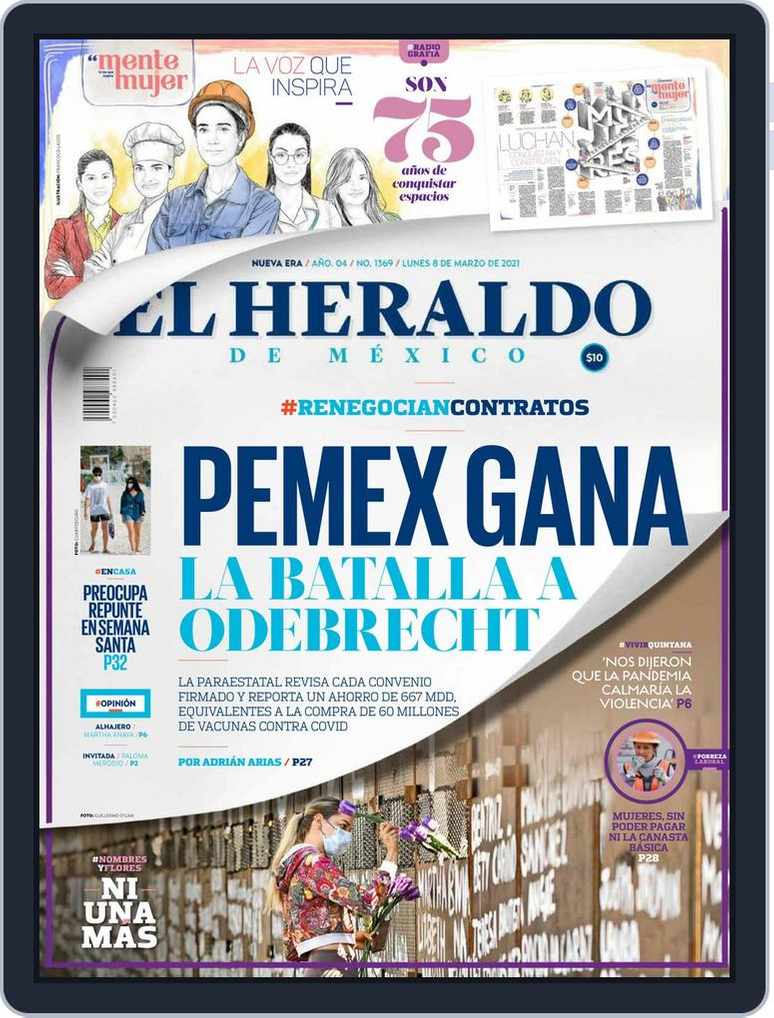 El Heraldo de México El Heraldo de México a lunes 8 de marzo del 2020  (Digital) - DiscountMags.com