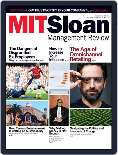 MIT Sloan Management Review July 1st, 2013 Digital Back Issue Cover